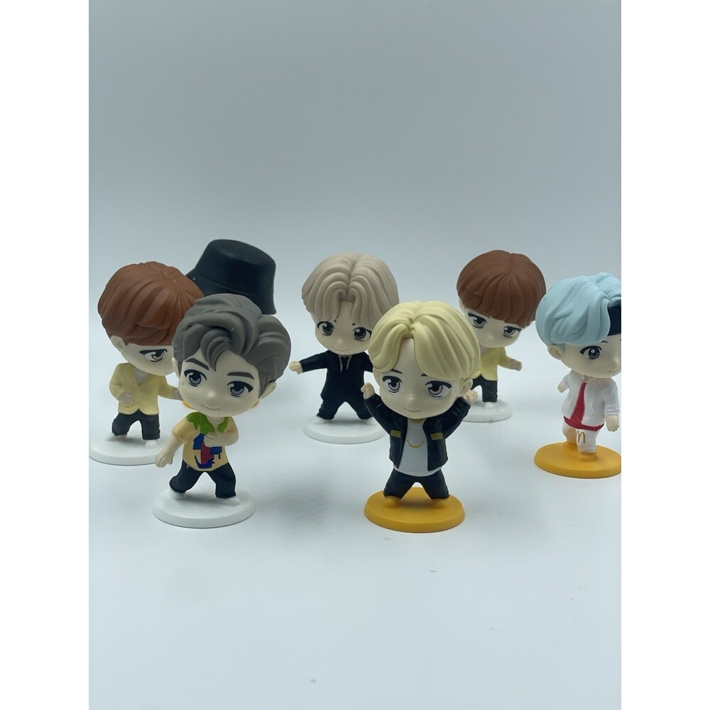 McDonald's Happy Meal BTS TinyTAN Mini Figures Toy Lot Mixed Set  Lot Of 7